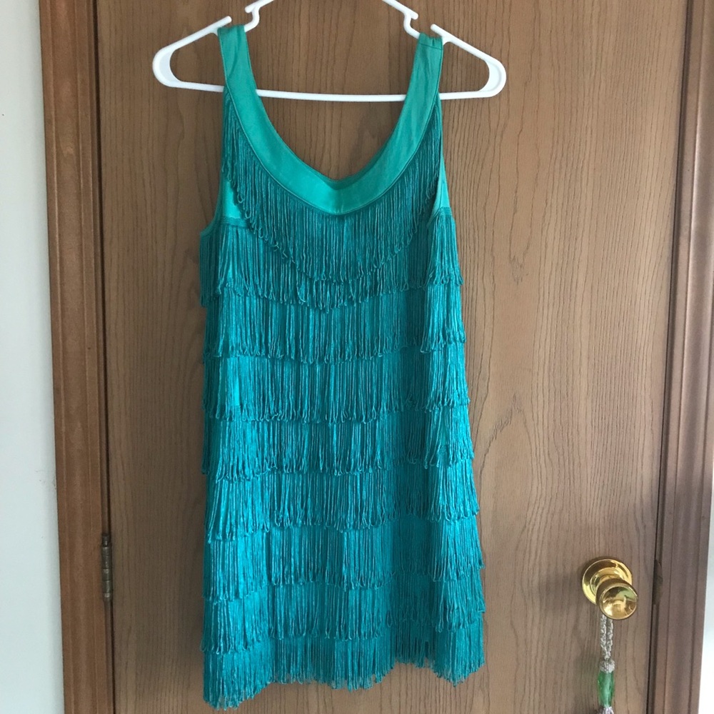 Fringe Shift Dress - Sz Small